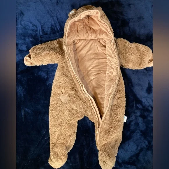 Vintage Leerjia Baby Bear Winter Outfit, 6-18 Months, Warm, Soft